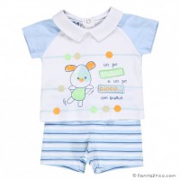 Completo t-shirt e shorts, Bimbus, neonato, bicolore